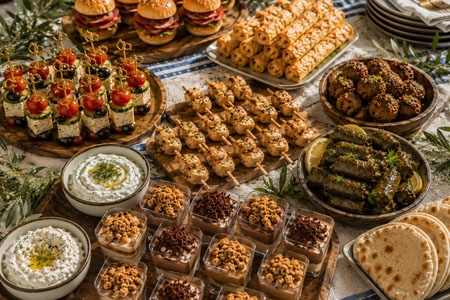 yacht catering μενου